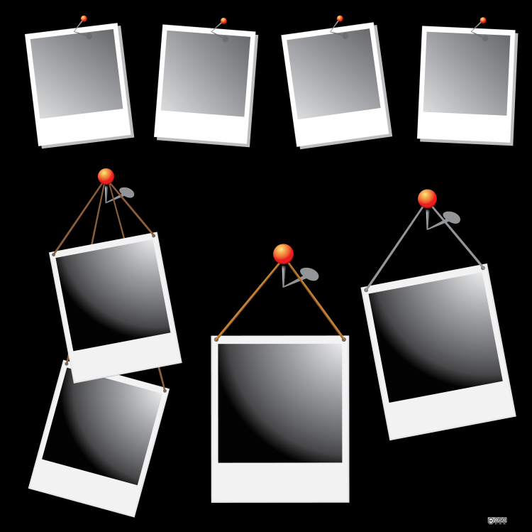 free vector Polaroid Frames Vector Set